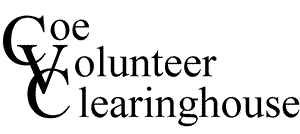 Coe Volunteer Clearinghouse logo.
