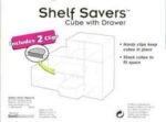 Shelf Savers Cube w/ Drawer packaging, side